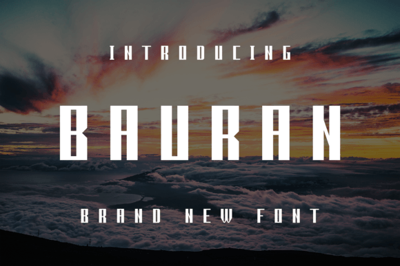 Bauran: A Modern Display Font for Creative Projects