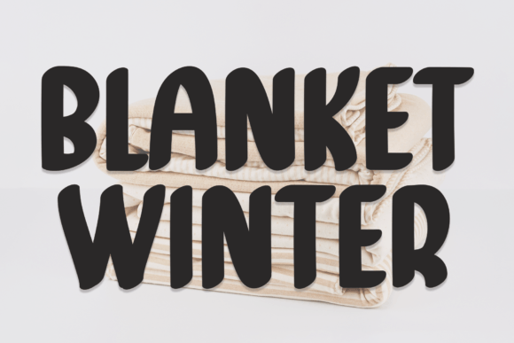 Blanket Winter Font for Creative Makers