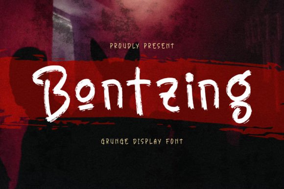 Bontzing – Grunge Display Font