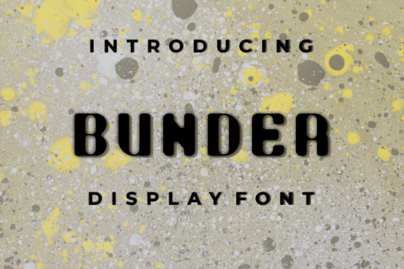 Bunder: A Modern Display Font
