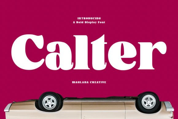 Calter: A Modern Display Font