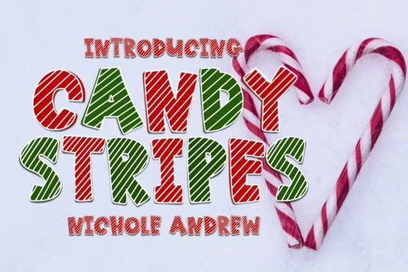 Candy Stripes Font for Creative Brands