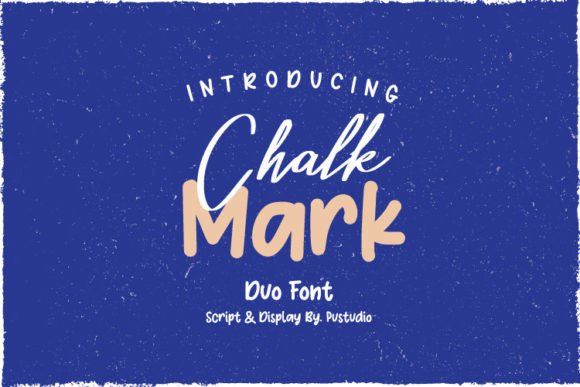 Chalk Mark Duo: Playful Display Font