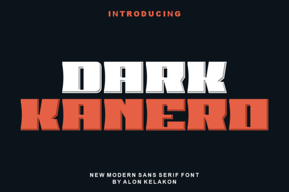 Dark Kanero: A Bold Font for Creative Projects