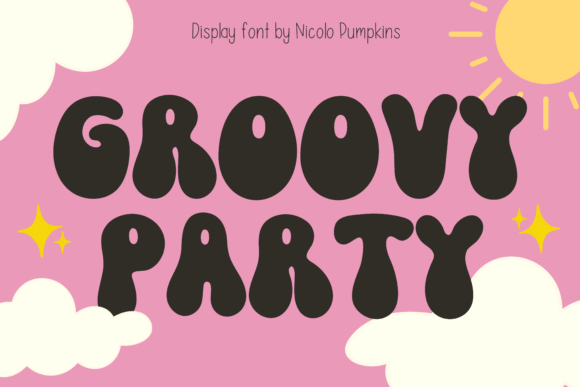 Groovy Party Font for Creative Projects