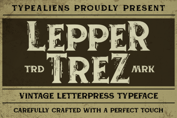 Leppertrez: A Display Font with Vintage Charm
