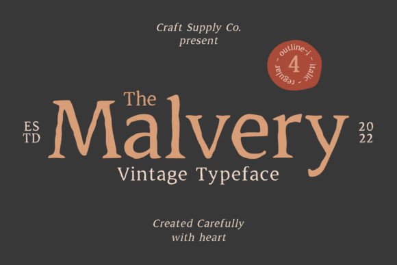 Malvery Font for Web Design