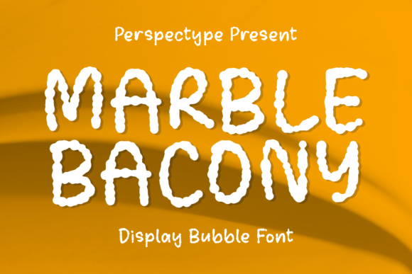Marble Bacony Font for Creative Design