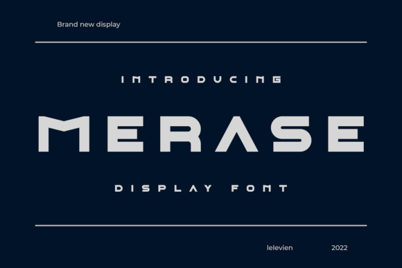 Merase: A Display Font for Creative Campaigns