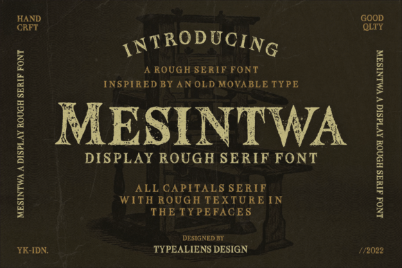 Mesintwa: A Vintage Display Font for Elegant Branding