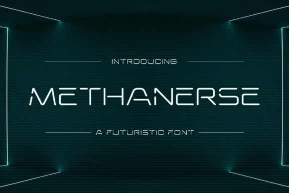 Methanerse: Futuristic Display Font