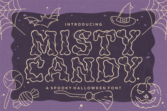 Misty Candy Font for Halloween Design
