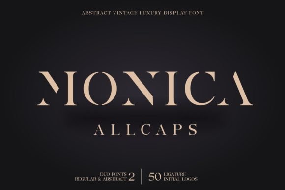 Monica Allcaps Font for Web Design