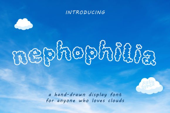 Nephophilia: A Cloudy Display Font