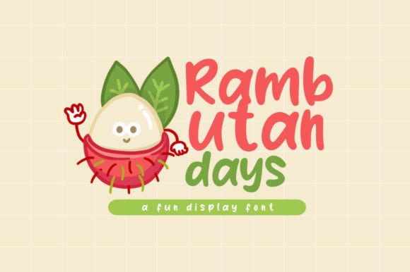 Rambutan Days Font for Creative Web Design