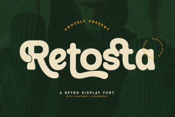 Retosta: A Vintage Display Font