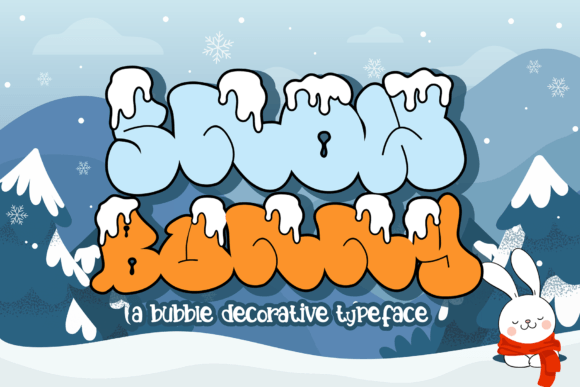 Snow Bunny Font for Creative Design
