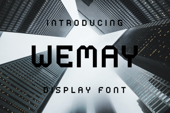 Wemay: A Bold Display Font for Creative Projects